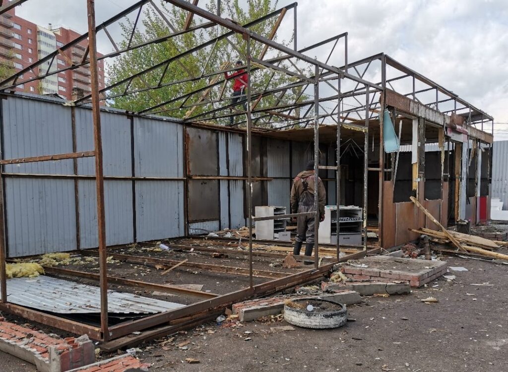 Круглосуточный демонтаж павильонов